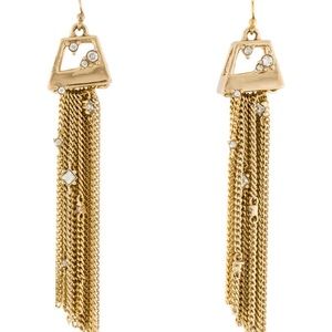 NWOT - Alexis Bittar crystal tassel drop earrings